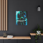 Grunge Space Man Canvas Art - Urban Graffiti Astronaut Decor
