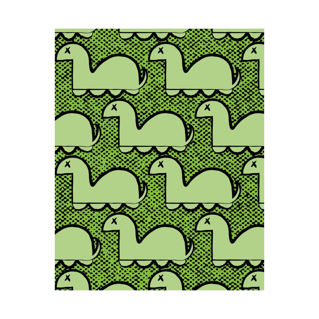 Dino Rampage Poster - Dinosaur City Attack Art Print