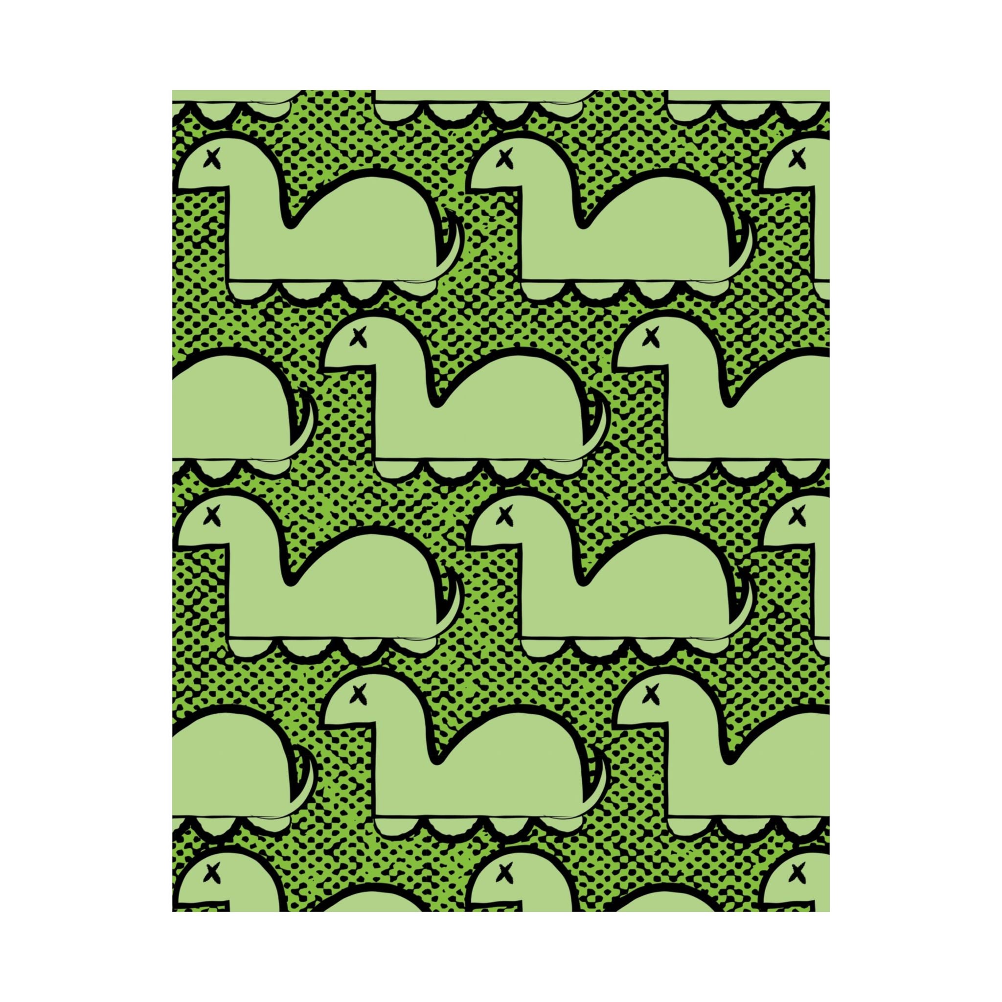 Dino Rampage Poster - Dinosaur City Attack Art Print