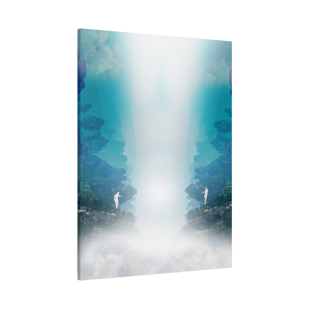 Lost Lovers Canvas Wall Art - Couple Surreal Landscape Decor