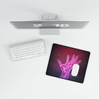 Hand of the Stars Desk Mat - Mystical Nebula Galaxy Mouse Pad