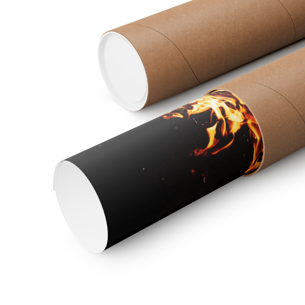 Phoenix Fire Poster Print - Mythical Fire Bird Art