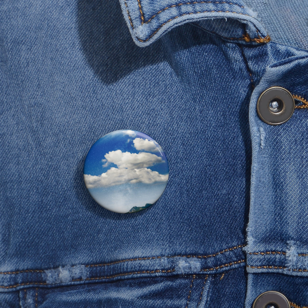Star Filled Shoreline Cosmic Landscape Pin