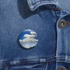 Star Filled Shoreline Cosmic Landscape Pin