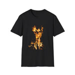 Phoenix Fire Graphic Tee - Mythical Fire Bird Shirt by Kiyo Arts