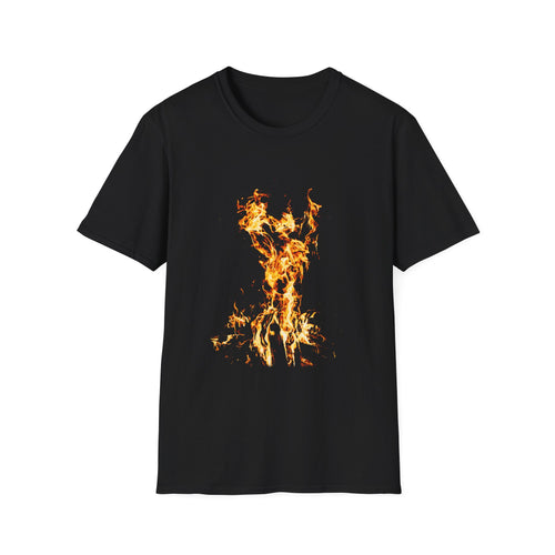 Phoenix Fire Graphic Tee - Mythical Fire Bird Shirt