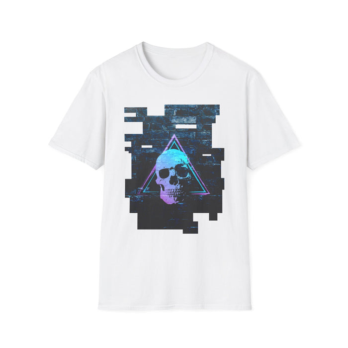 Skull on the Wall Graphic Tee - Dark Gothic Skull Shirt