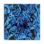 Doodles of a Lost Mind Poster - Cyan Sketchbook Doodle Art Print