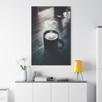 Coffee Love Canvas Wall Art - Aesthetic Kitchen Cafe Decor