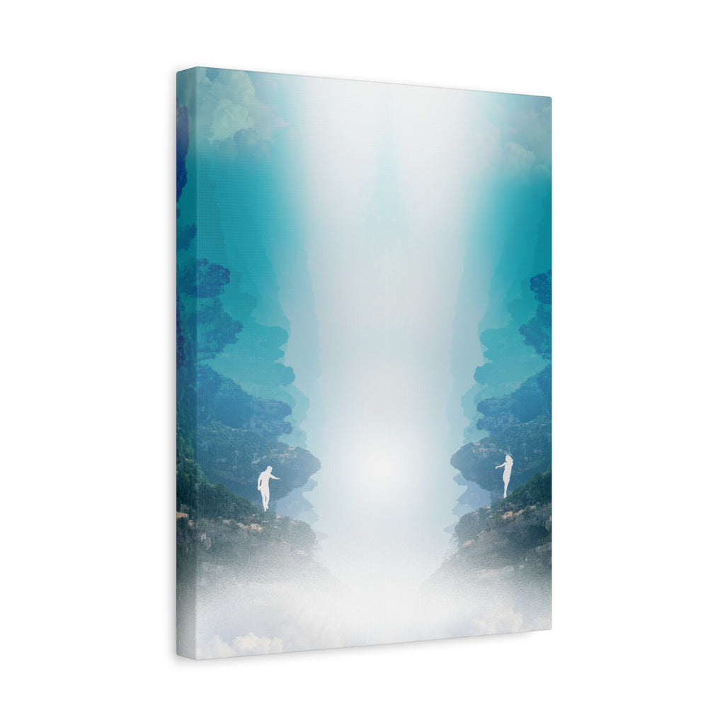 Lost Lovers Canvas Wall Art - Couple Surreal Landscape Decor