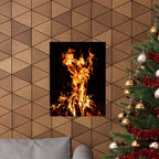 Phoenix Fire Poster Print - Mythical Fire Bird Art