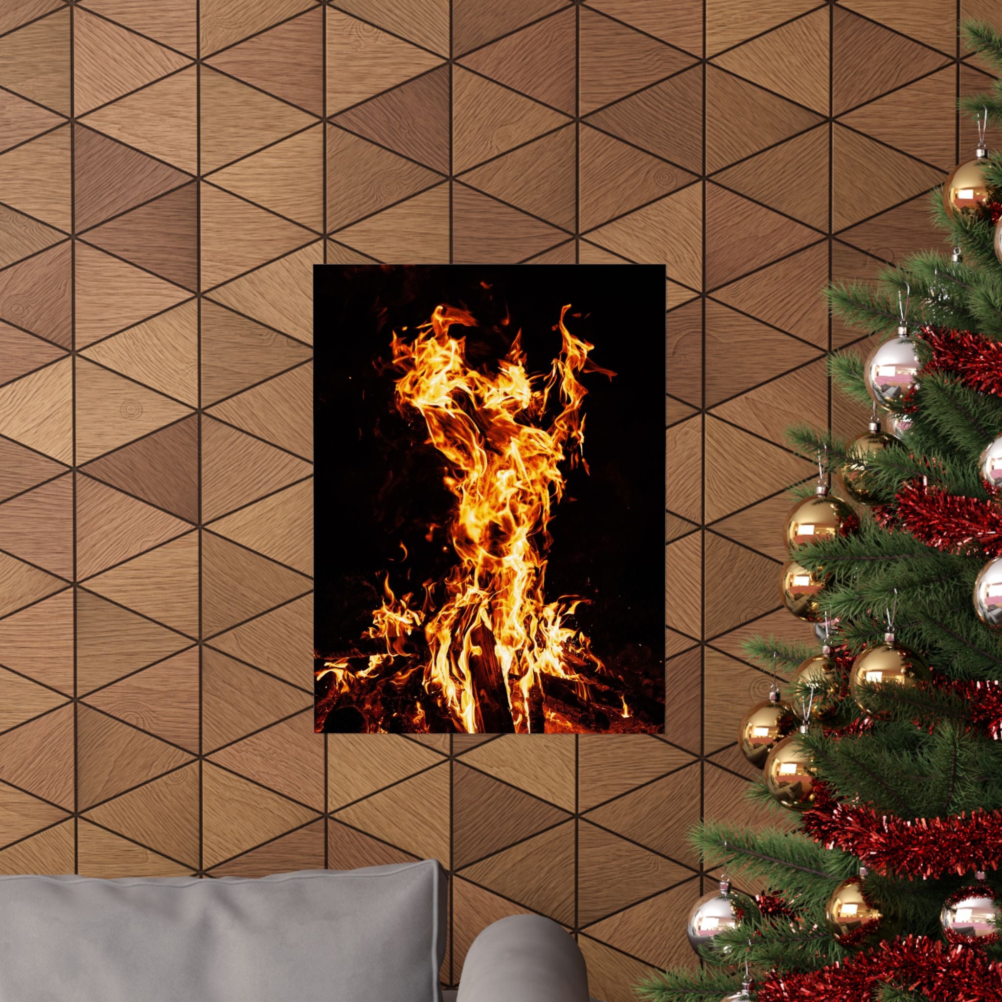 Phoenix Fire Poster Print - Mythical Fire Bird Art
