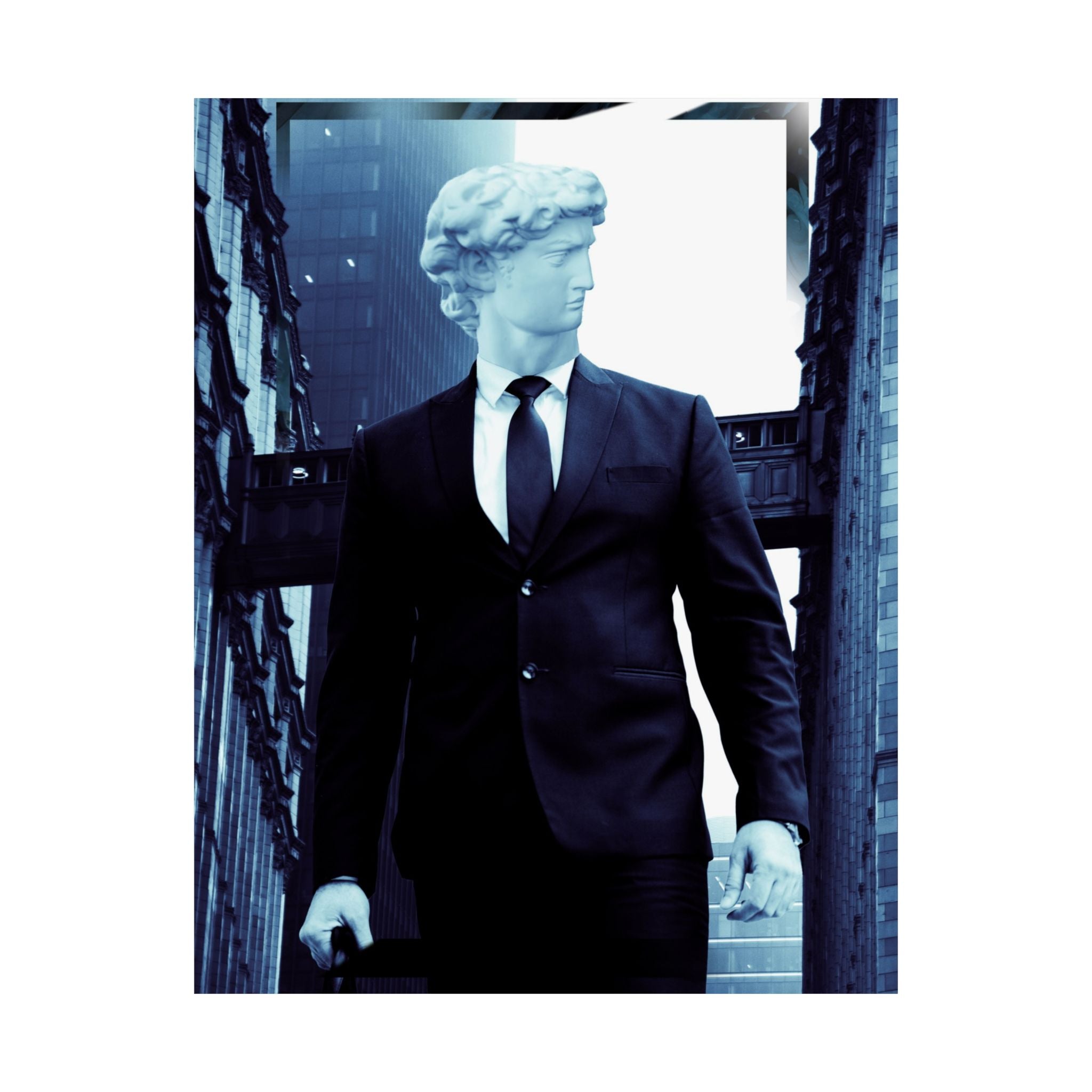 Statue Man Matte Poster Print