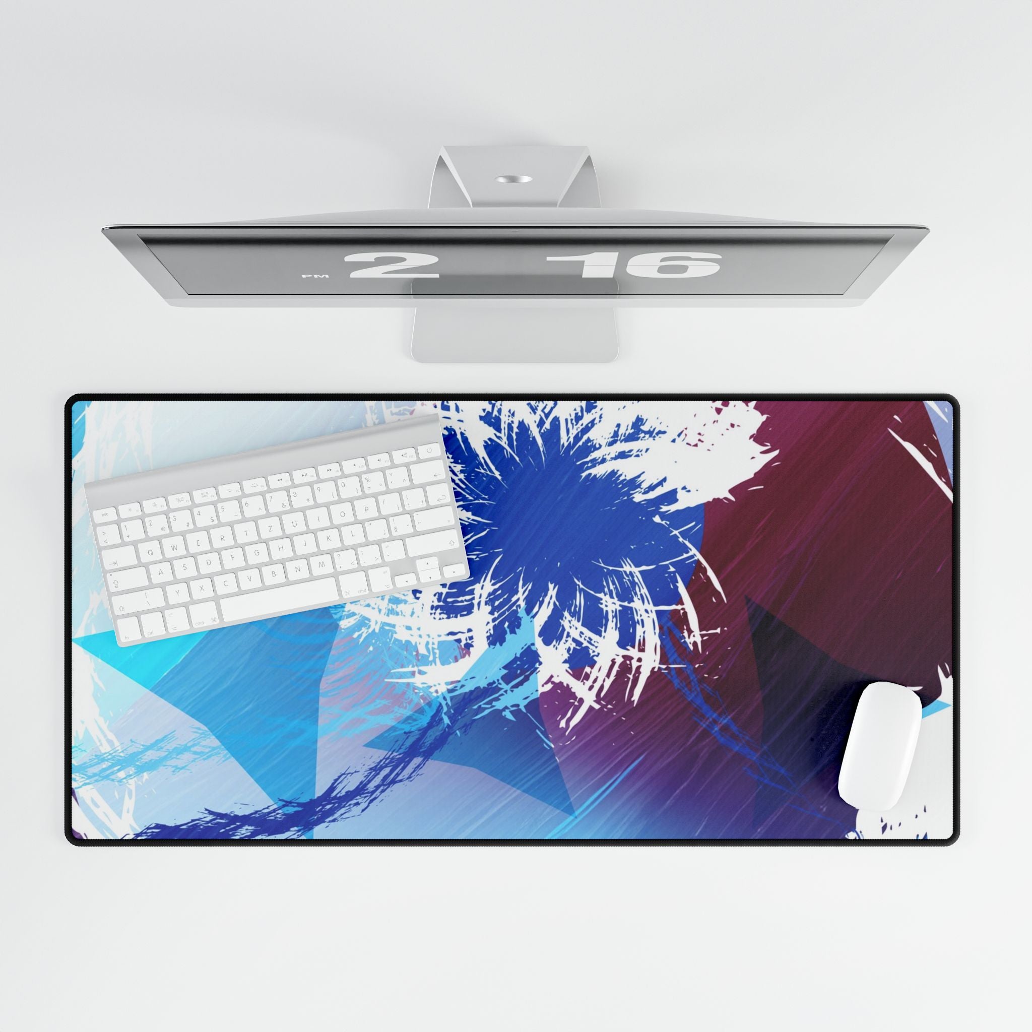 Geometry Portal Mouse Pad - Abstract Sci-Fi Desk Mat