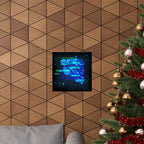 Vibrant Data Cube Matte Vertical Poster - Stunning Digital Art for Home Decor