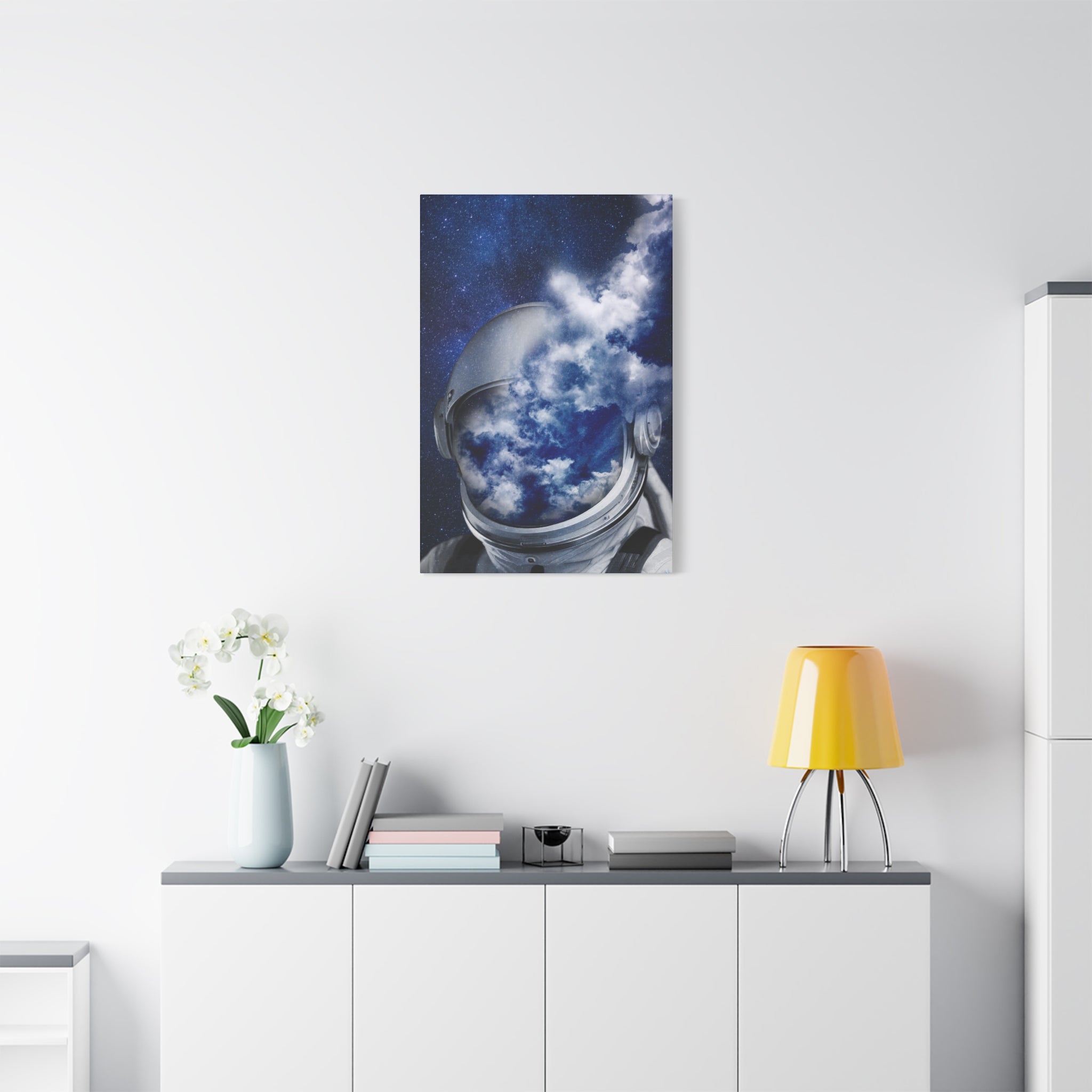 Psychedelic Astronaut Canvas Wall Art - Dreamy Space Decor