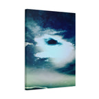 Sunset Space Mountains Canvas Art | Retro Vaporwave Galactic Landscape Wall Decor