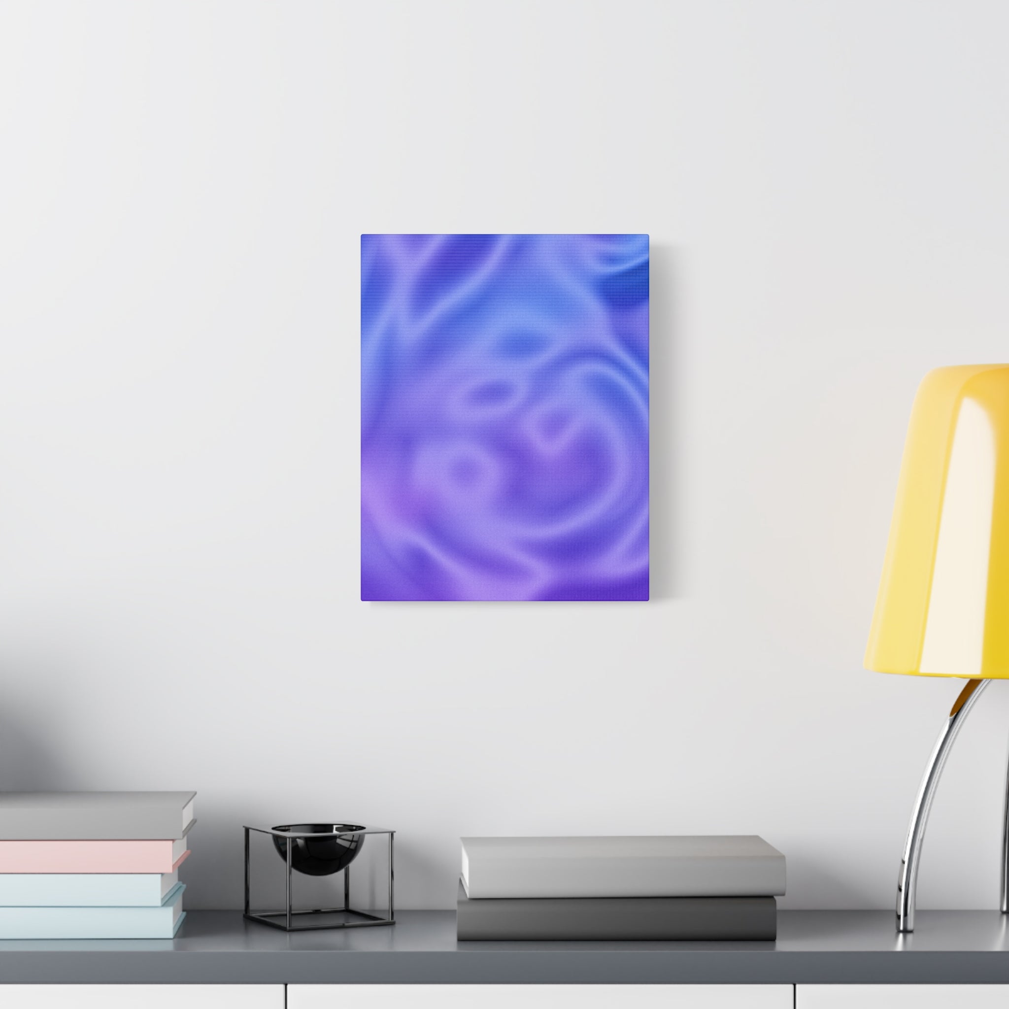 Liquid Metal Mist Pink Canvas Wall Art - Modern Textured Abstract Decor