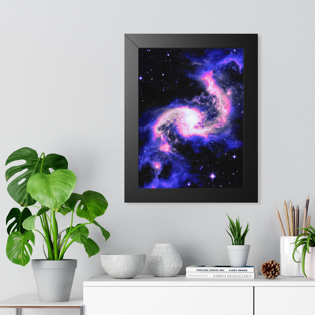 Star Formation Framed Vertical Poster - Stunning Galaxy Art for Home Decor