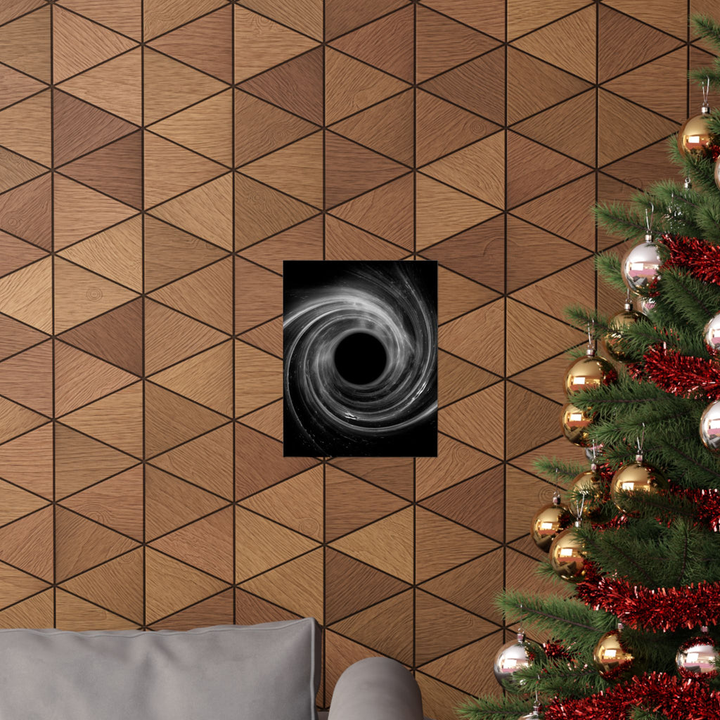 Black Hole Poster Print - Cosmic Deep Space Art