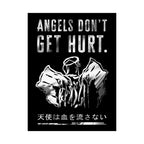 Angels Don't Get Hurt Poster - Grunge Angel Art Print