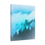 Blue Mountain Fog Canvas Art - Tranquil Blue Ridge Decor