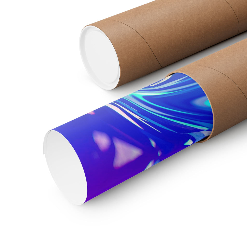 Trippy Holographic Matte Poster Print