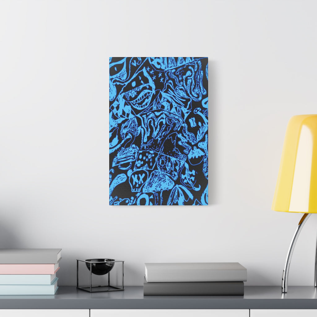 Doodles of a Lost Mind Canvas Art - Psychedelic Abstract Mindscape