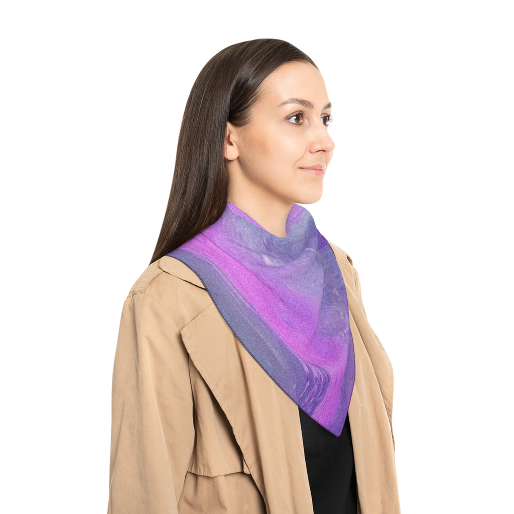 Into The Night Scarf - Purple Pink Abstract Shawl