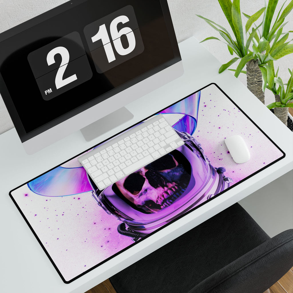 Astronaut Skeleton Skull Desk Mat - Dark Space Gaming Mat