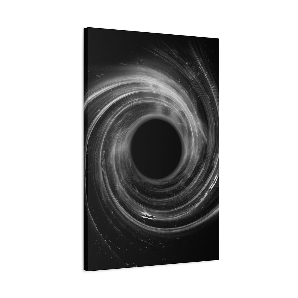 Black Hole Deep Space Canvas Art - Galaxy Vortex Wall Decor