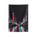 Cyberpunk Slick Street Tapestry - Neon Alley Wall Hanging