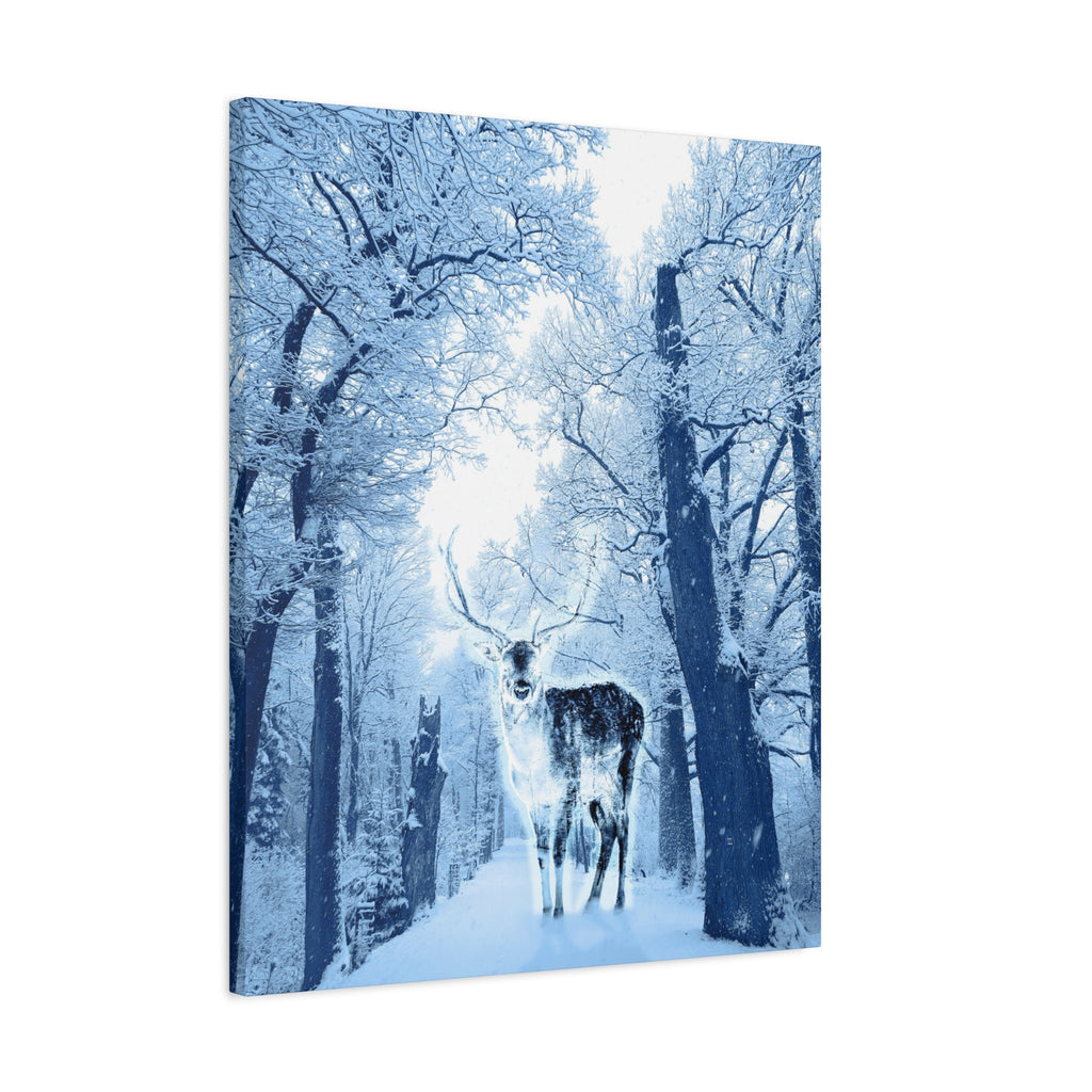 Cosmic Deer Canvas Wall Art - Celestial Animal Decor