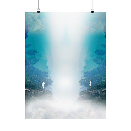 Lost Lovers Poster - Couple Surreal Landscape Art Print