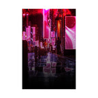 Japanese City Punk FX.3 Poster - Neon Tokyo Night Art Print