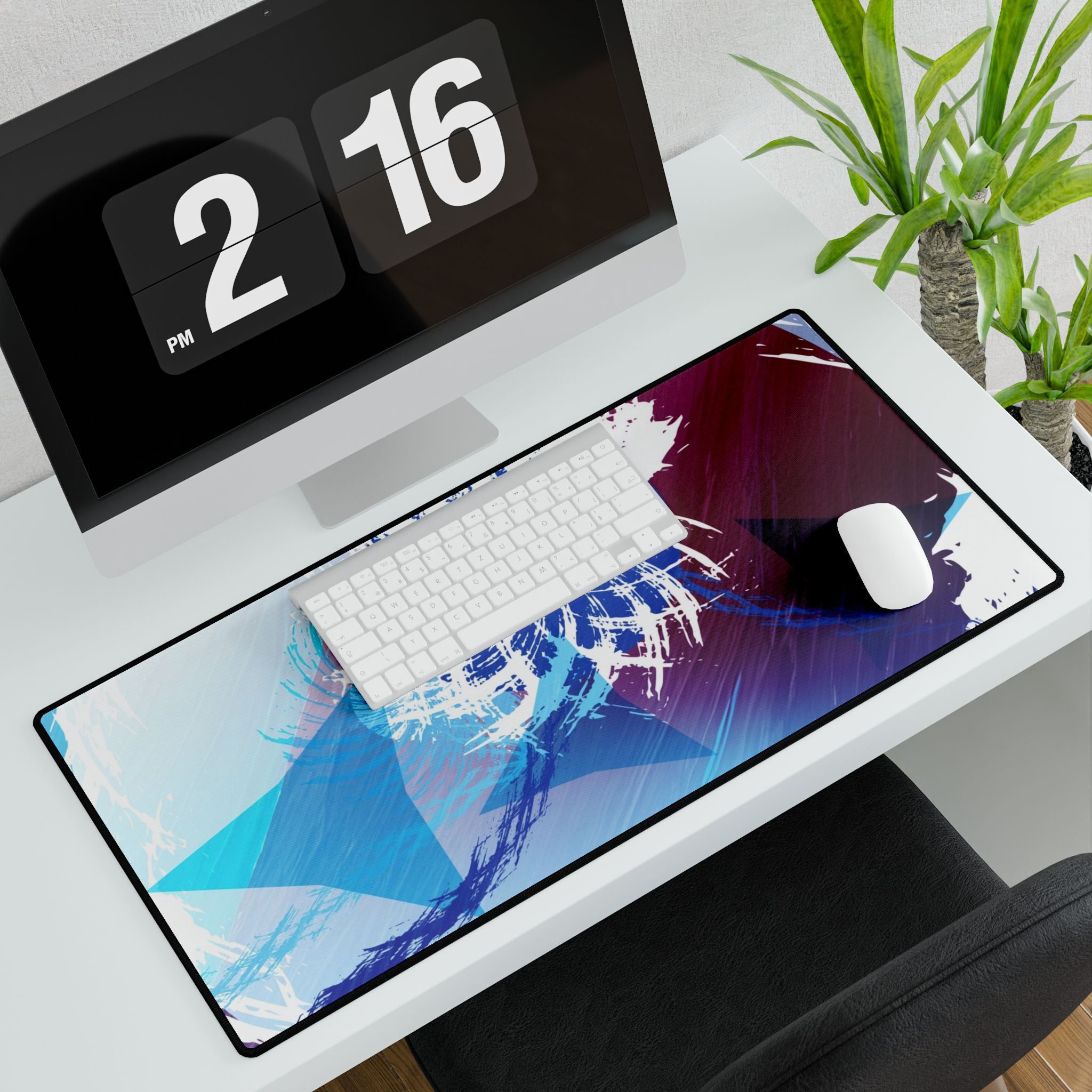Geometry Portal Mouse Pad - Abstract Sci-Fi Desk Mat