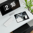 Space Paranoia Desk Mat - Dark Distorted Glitchy Scene Mouse Pad