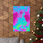Melted Zone Poster - Surreal Melting Abstract Art Print