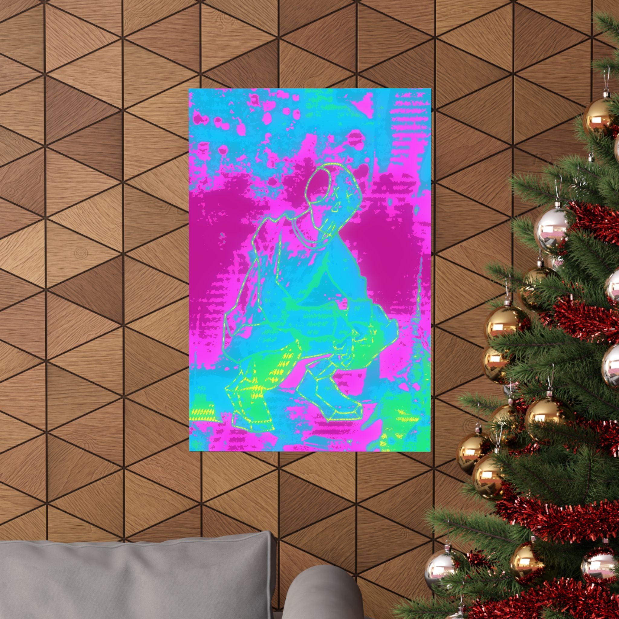 Melted Zone Poster - Surreal Melting Abstract Art Print