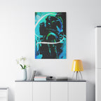 Grunge Space Man Canvas Art - Urban Graffiti Astronaut Decor