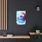 Geometry Portal Canvas Wall Art - Abstract Geometric Sci-Fi Decor