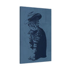 Grey Tabby Cat Canvas Wall Art - Cute Pet Portrait Decor