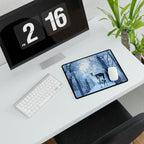 Cosmic Deer Mouse Pad - Celestial Wildlife Desk Mat