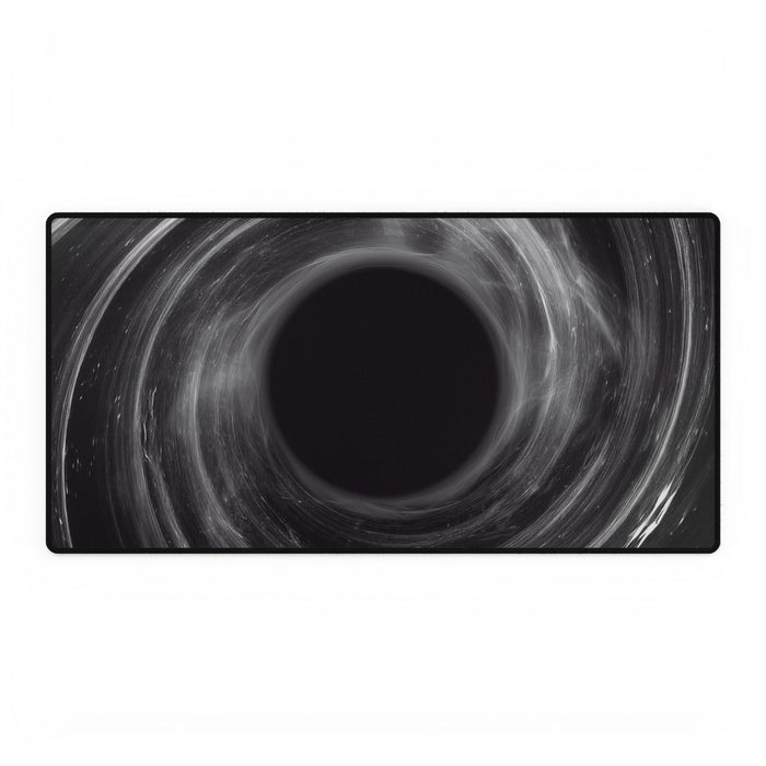 Deep Space Black Hole Desk Mat - Cosmic Gaming Mouse Pad by Kiyo Arts