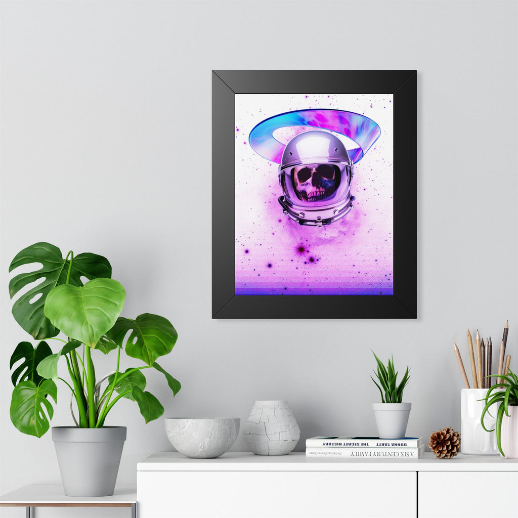 Astronaut Skeleton Skull Poster - Cosmic Space Skull Art