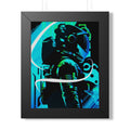 Grunge Paint Blast Framed Poster - Splatter Astronaut Wall Art