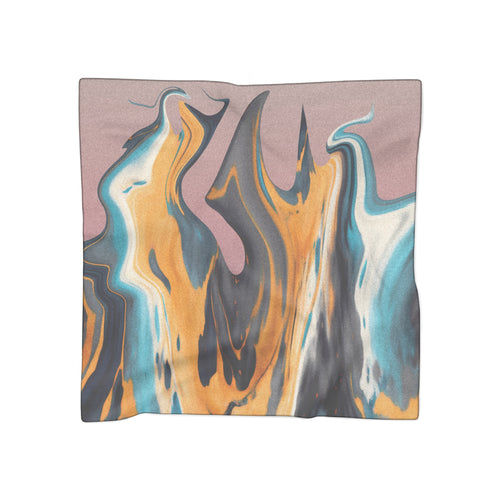 Ice And Fire Scarf - Fiery Icy Landscape Shawl