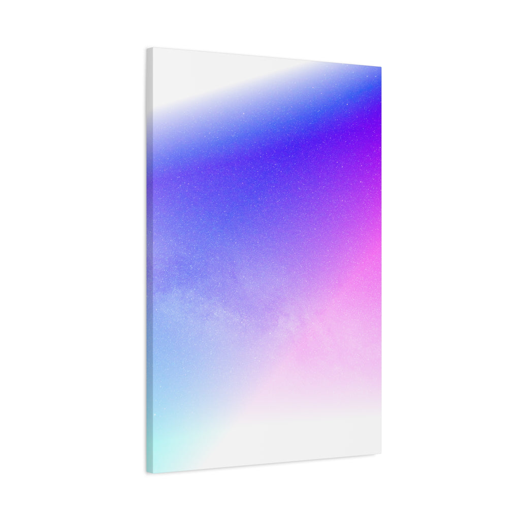 Starfield Space Galaxy Canvas Wall Art - Cosmic Purple Decor