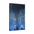 City Lights Nightscape Canvas Wall Art - Luminous Skyline Decor