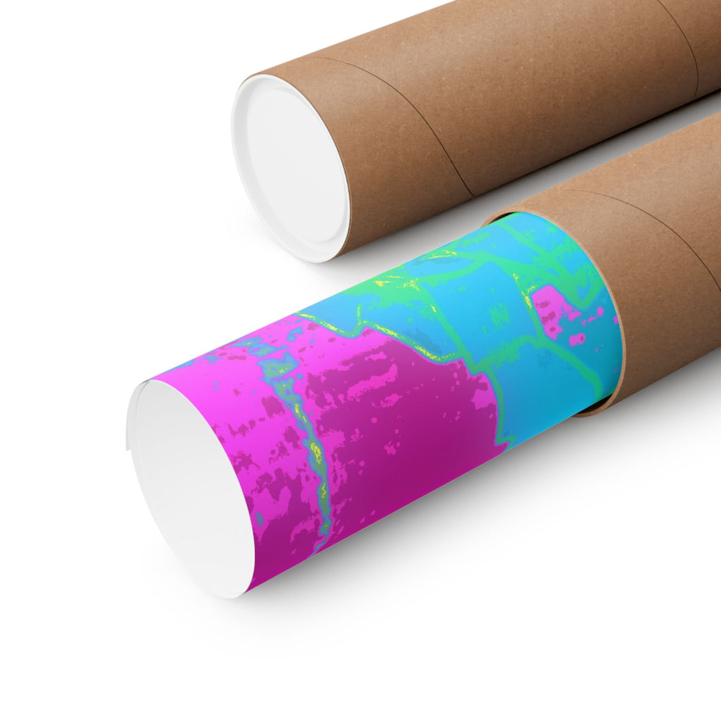 Melted Zone Poster - Surreal Melting Abstract Art Print